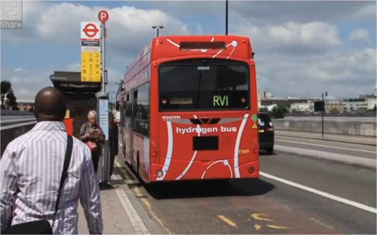 Водородный автобус в Лондоне в рамках проекта CHIC