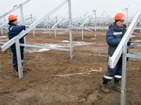 Продолжается строительство СЭС «Заводская» в Астраханской области
